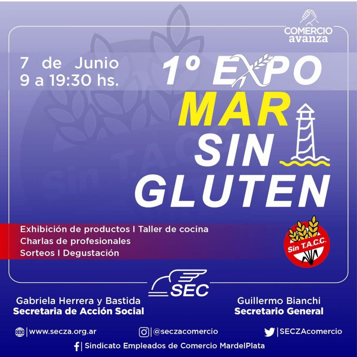 Se realizará la 1º Expo Mar Sin Gluten