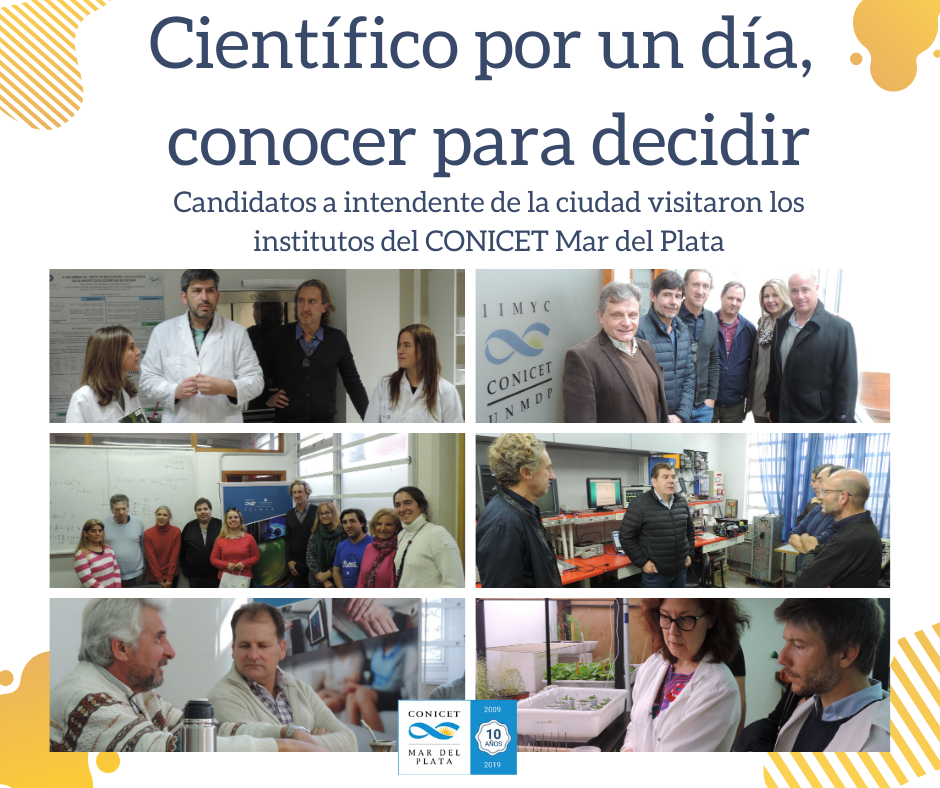 “Científico por un día: conocer para decidir”. La visita de los candidatos a intendente al CONICET Mar del Plata