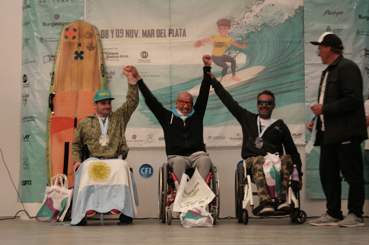 Campeones definidos en el Sudamericano de Surf Adaptado