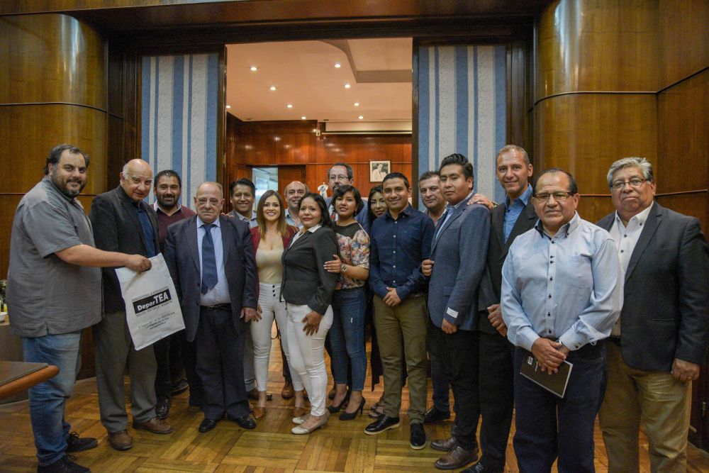 Arroyo recibió a integrantes de la Asociación Internacional de Periodistas Deportivos