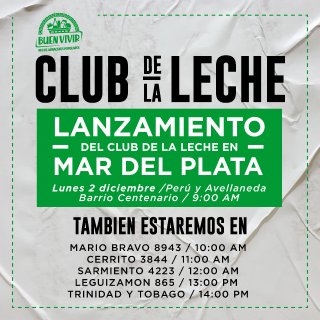 Se realiza el lanzamiento en Mar del Plata del Club de la Leche