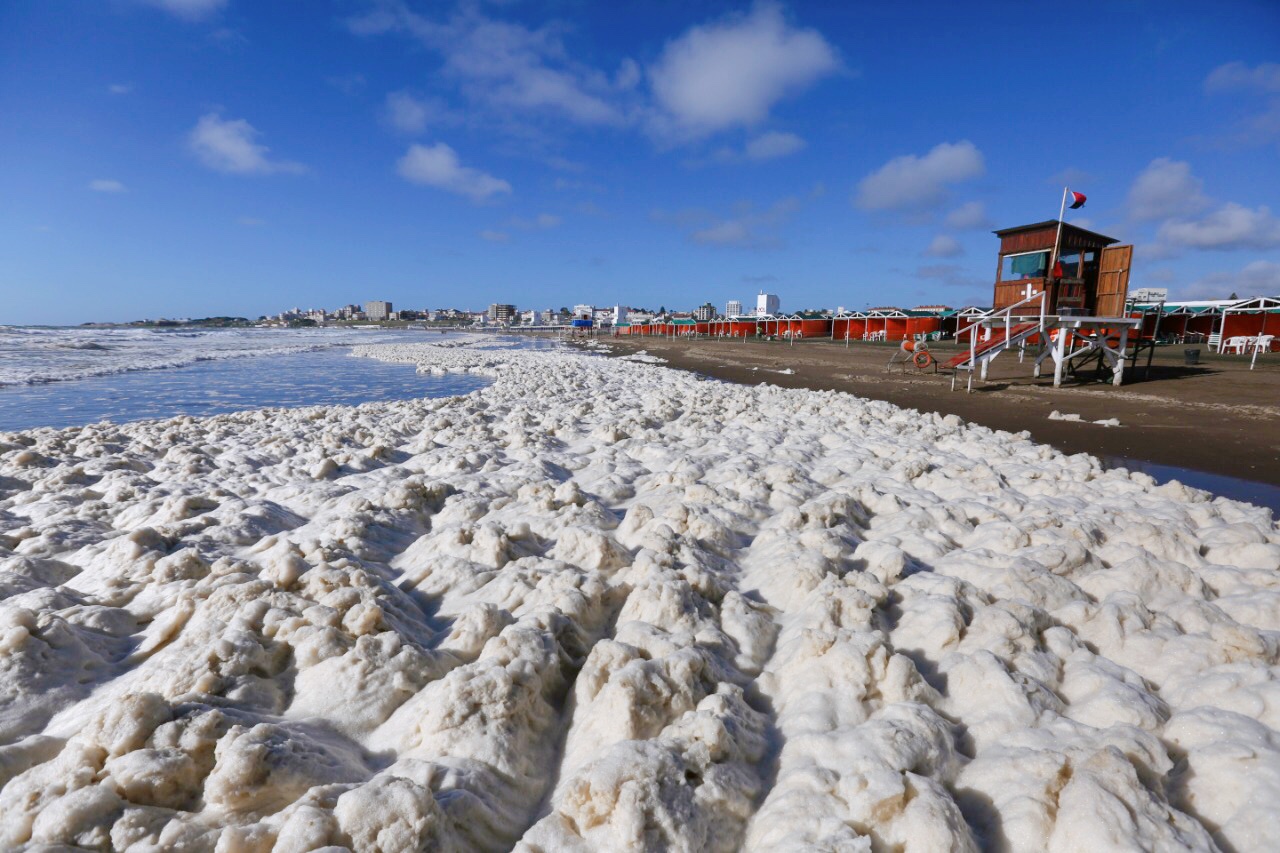 La explicación científica de la espuma que se formó en las costas de Mar del Plata