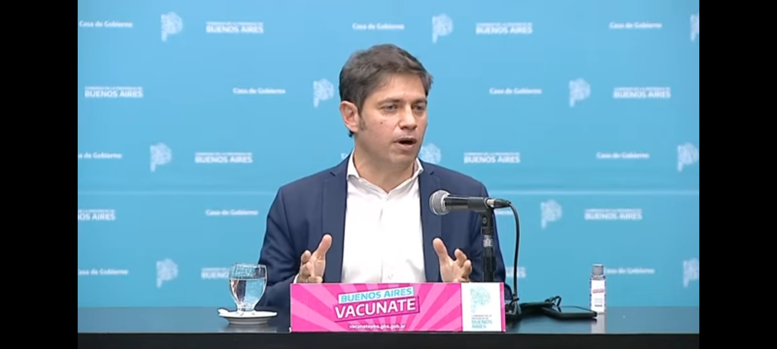 Kicillof anunció la implementación del "pase libre" con vacunas