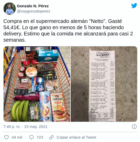 Quién es el argentino que trabaja como delivery en Alemania y se volvió viral en las redes sociales