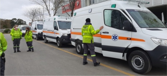 Llegaron tres ambulancias que el Estado Nacional gestionó para Mar del Plata