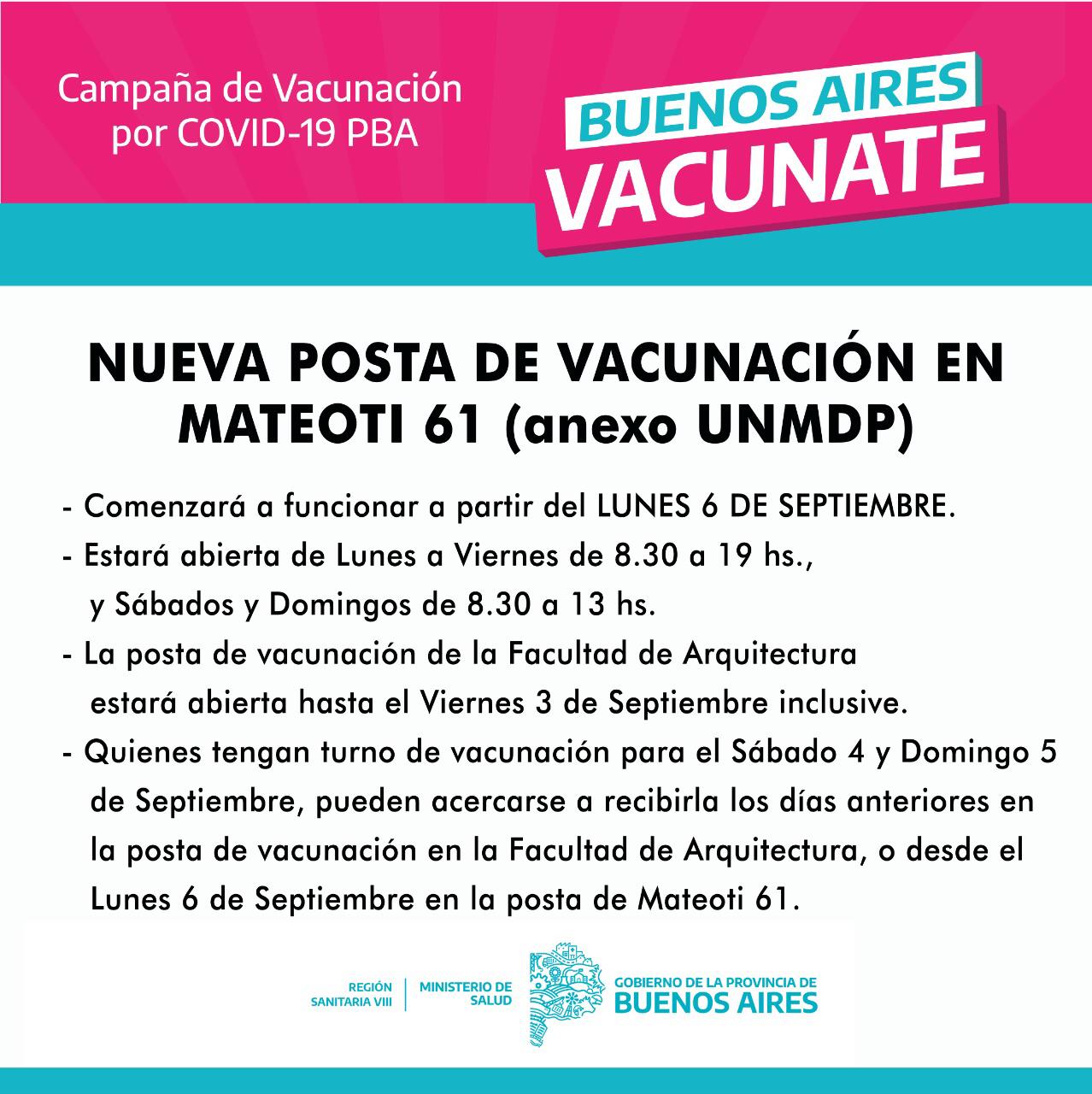 Setiembre inicia con el arribo de más de 8.000 vacunas a Mar del Plata