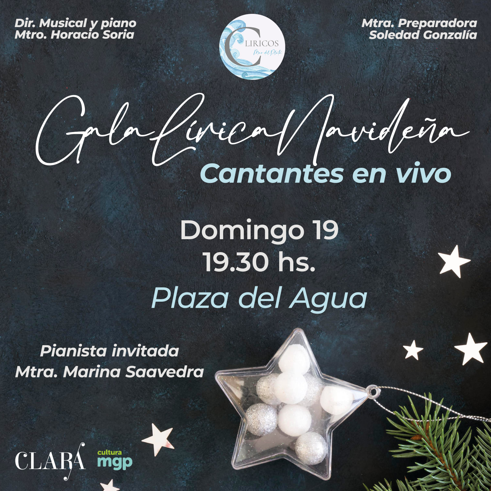 Gala Lírica Navideña en la Plaza del Agua