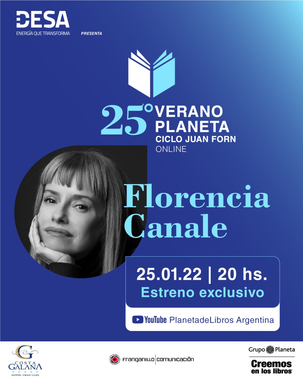 Florencia Canale y la historia de Camila O´Gorman en “Verano Planeta 25 Años, Ciclo Juan Forn”