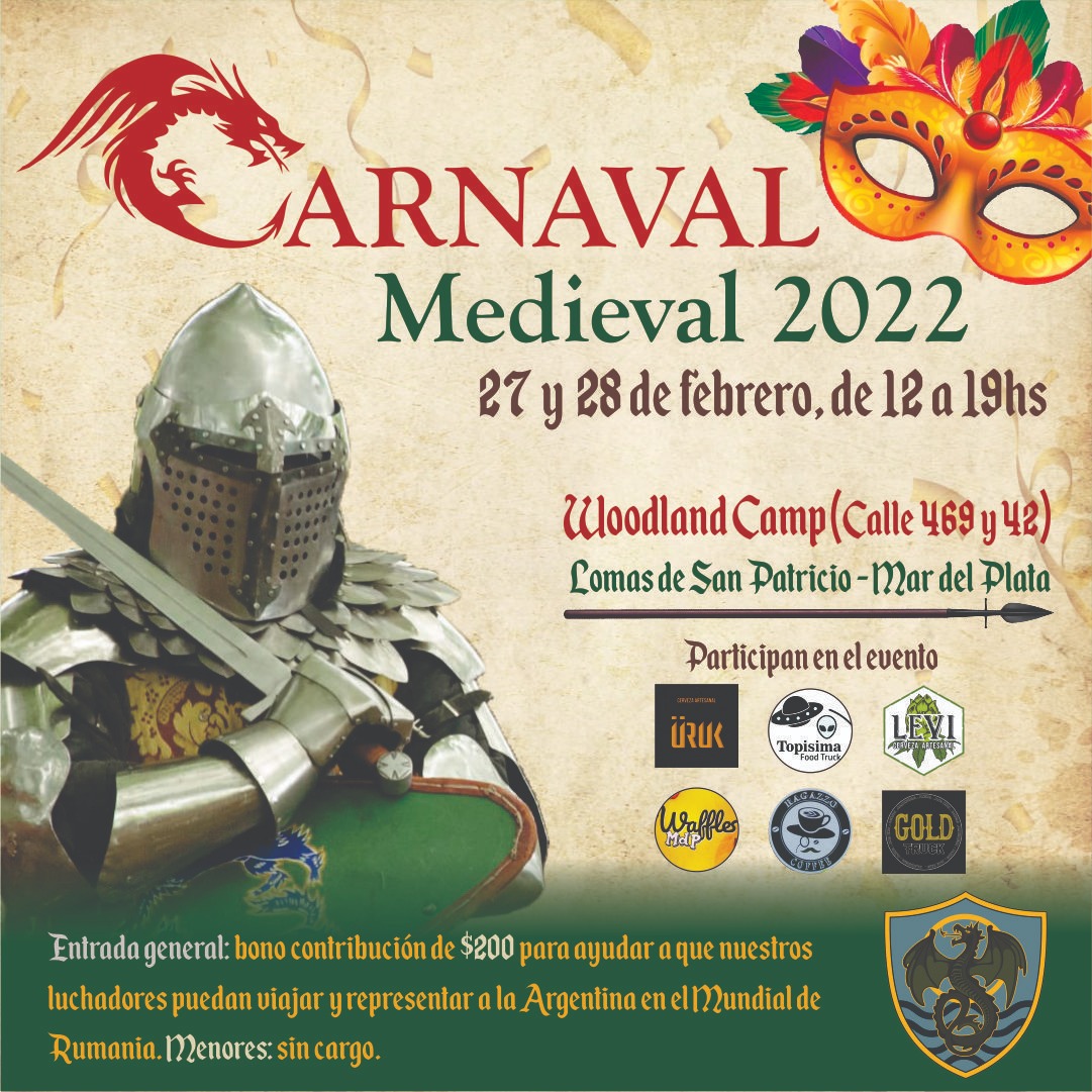 Este fin de semana se realizará el Carnaval Medieval 2022