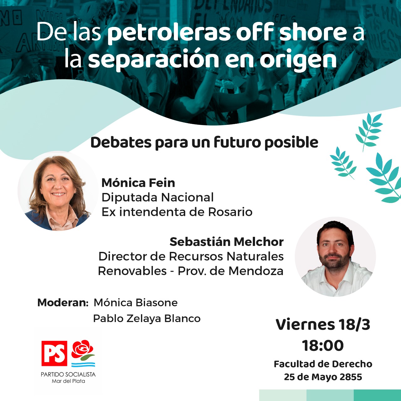 Charla con la diputada Mónica Fein: "De las petroleras off shore a la separación en origen. Debates para un futuro posible"