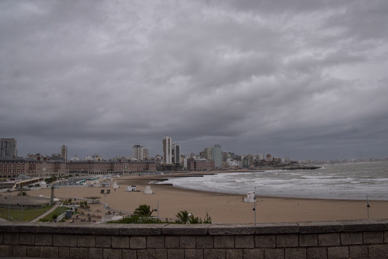 Se esperan en Mar del Plata lluvias y tormentas con fuertes ráfagas
