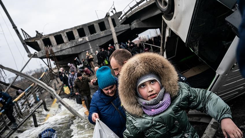 Un niño por segundo, entre más de 3 millones de personas que ya huyeron de Ucrania