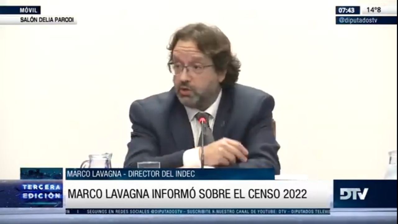 Marco Lavagna presentó ante Diputados un informe del INDEC sobre los avances en el Censo 2022