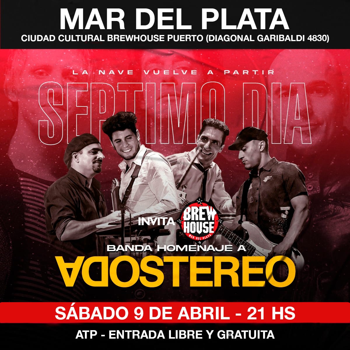 "Séptimo Día": el mejor homenaje a Soda Stereo con entrada gratis