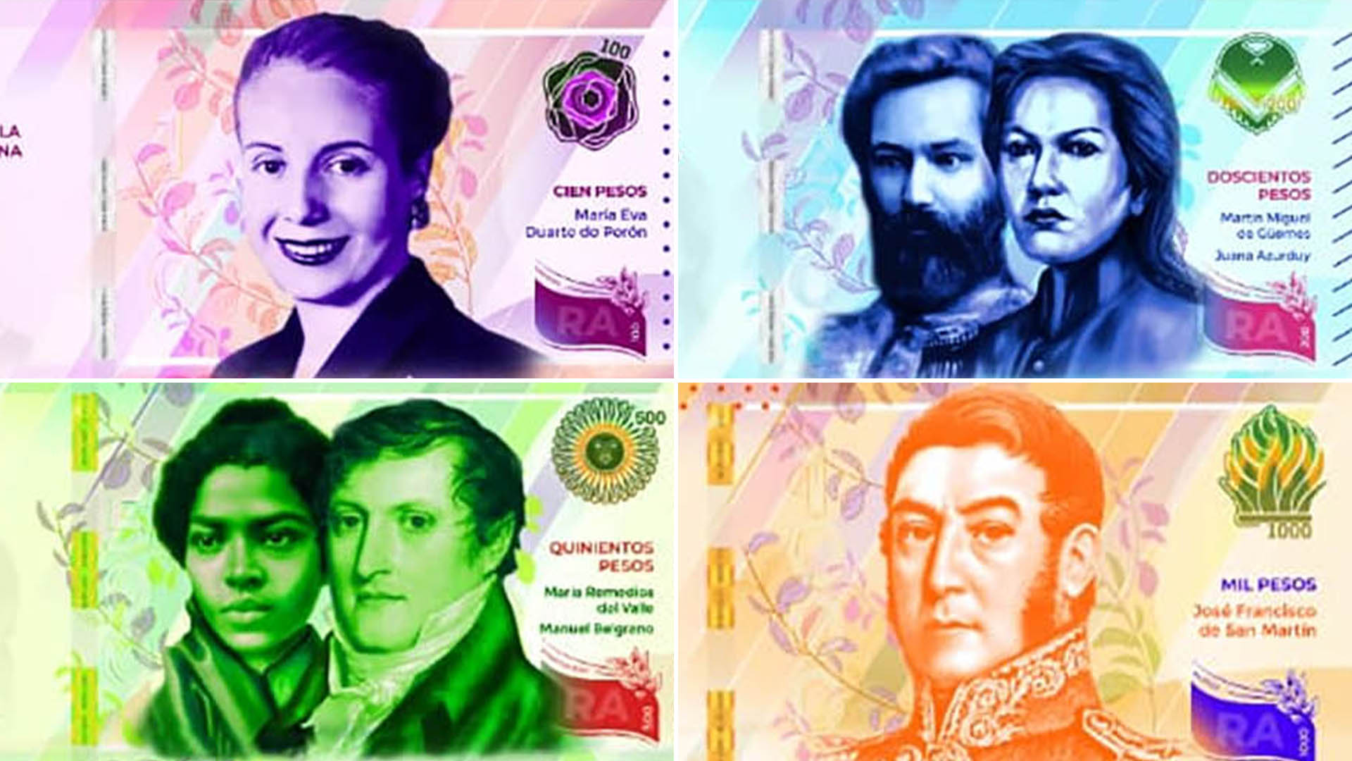 Fernández ordenó al Banco Central volver a imprimir billetes con las figuras de los próceres, entre los que estará Guëmes