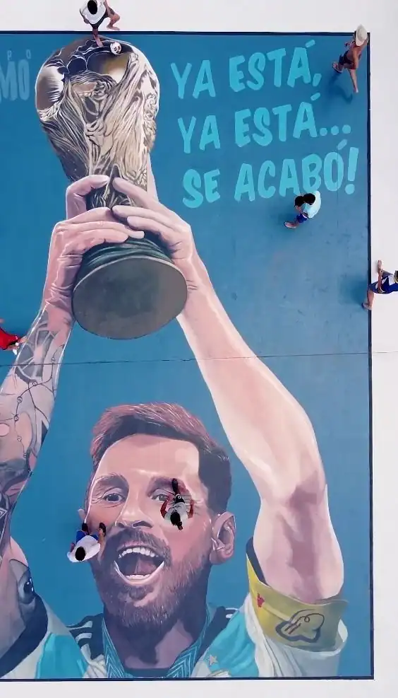 mural messi