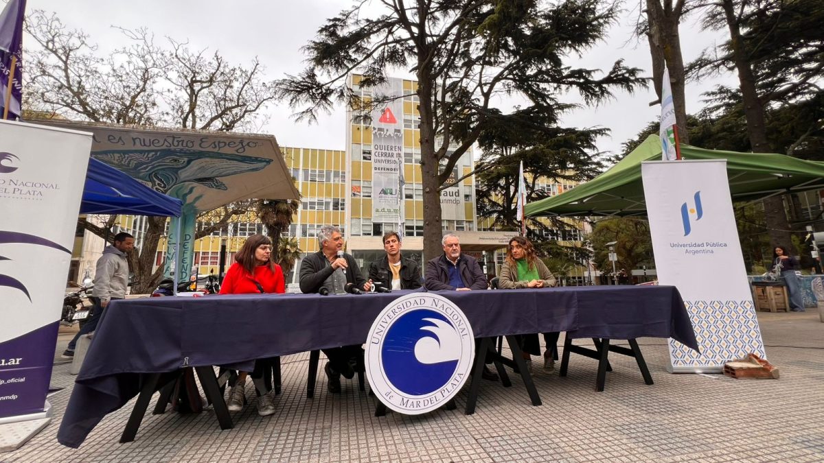 marcha federal. conferencia de prensa