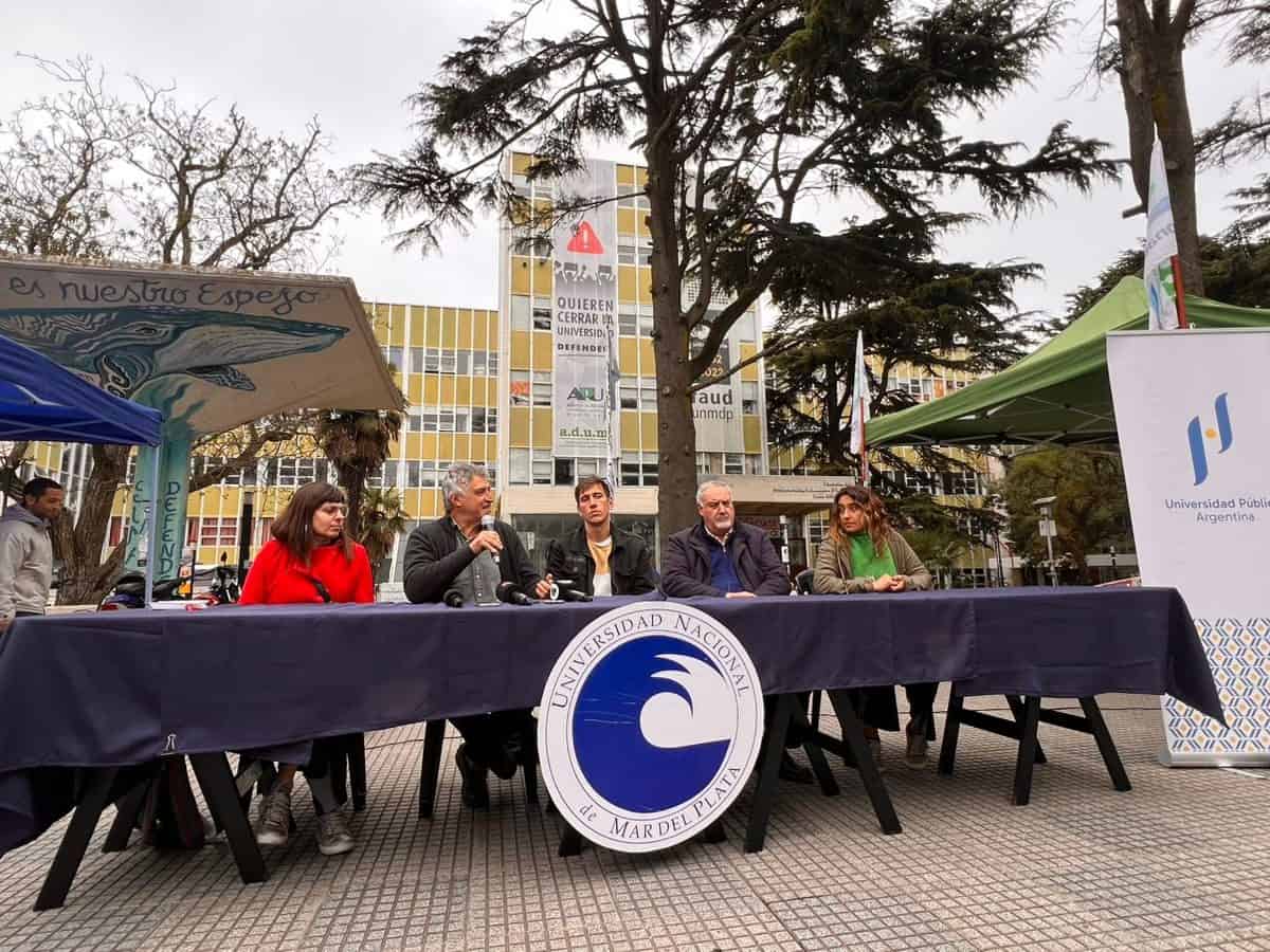 marcha federal. conferencia de prensa