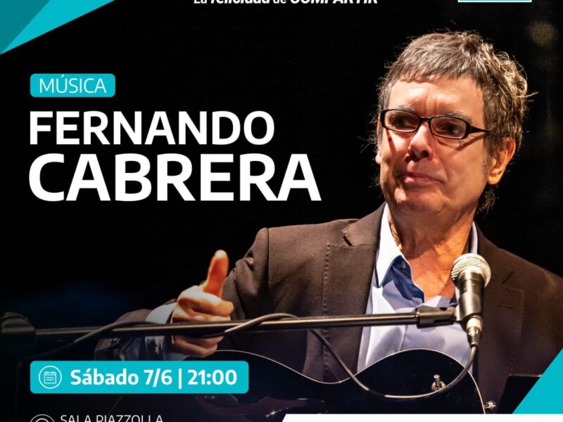 El reconocido músico uruguayo Fernando Cabrera llega al Auditorium