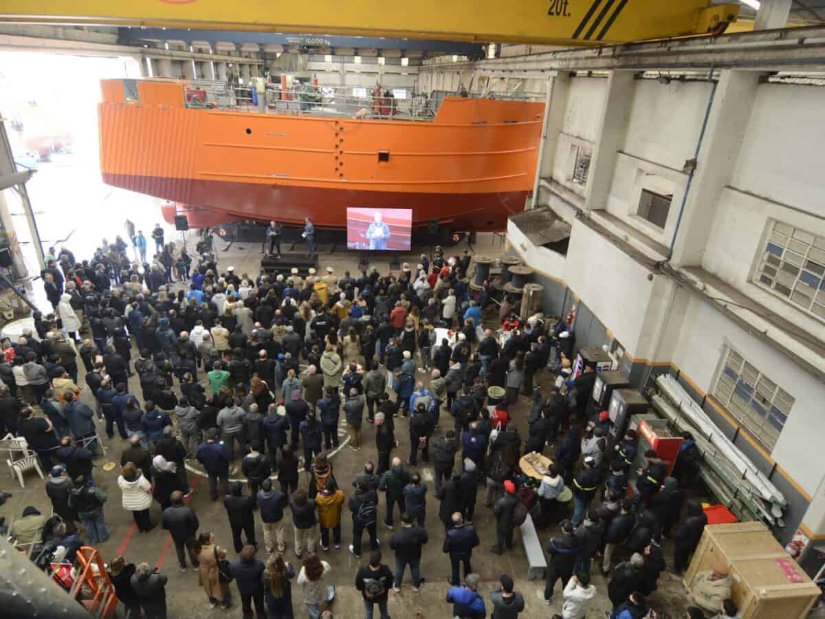 Otra botadura, los mismos reclamos al Gobierno nacional: «las exportaciones pesqueras siguen olvidadas»