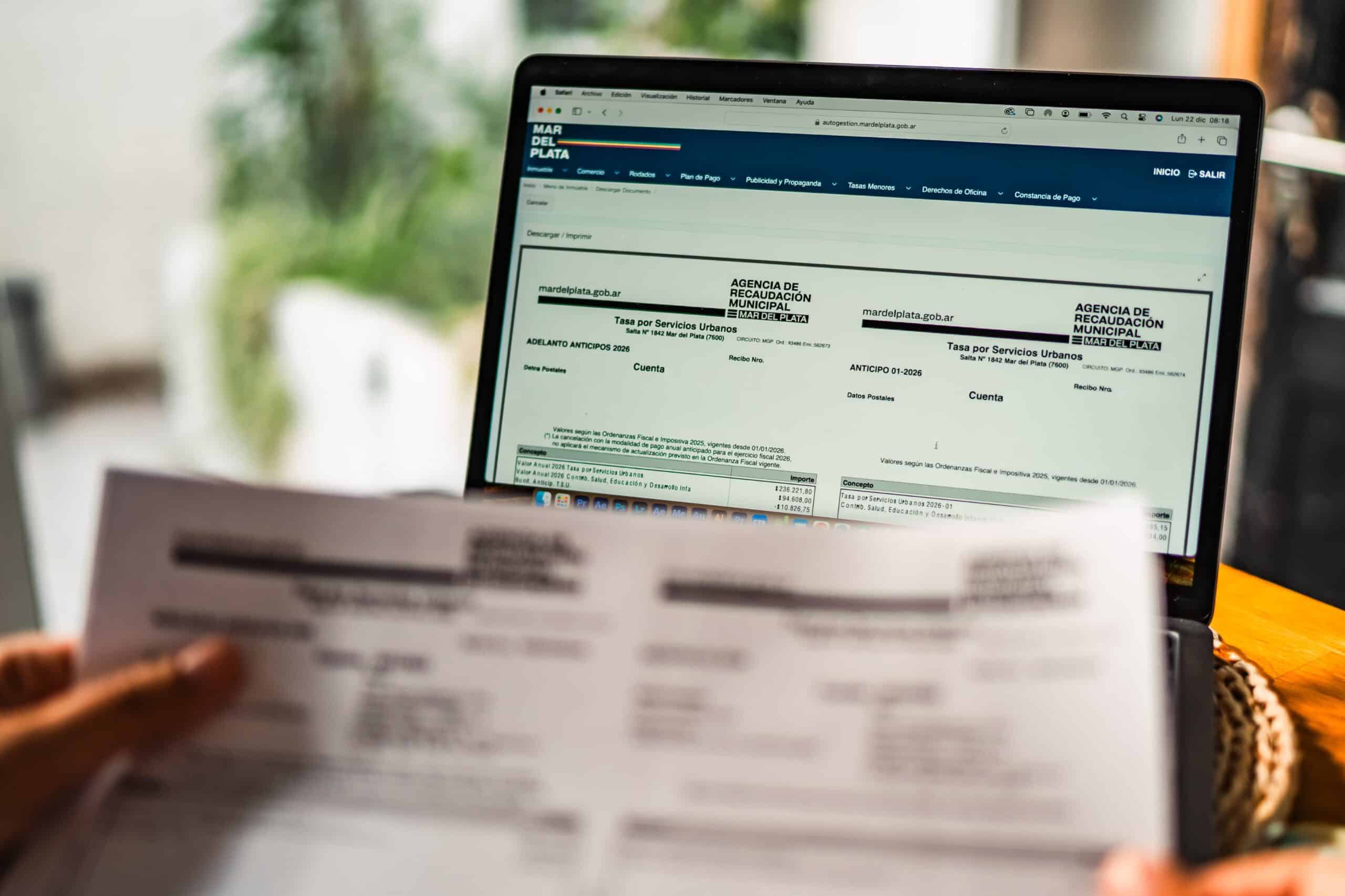 El Municipio otorga un beneficio por pago adelantado de los anticipos ...