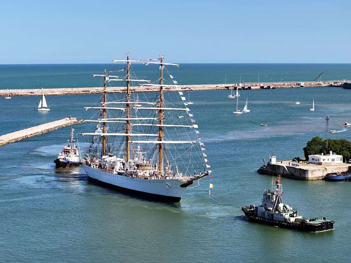 La fragata «Libertad» se suma a los atractivos de Mar del Plata