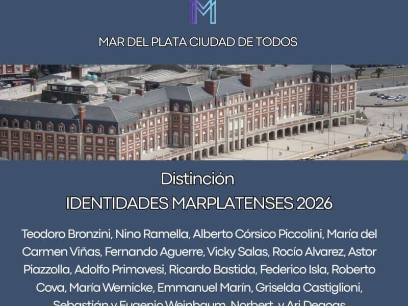 Mar del Plata Ciudad de Todos anuncia la entrega de las distinciones “Identidades Marplatenses” 