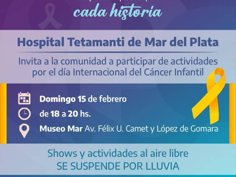 Jornada de apoyo y concientización por el Día Internacional del Cáncer Infantil
