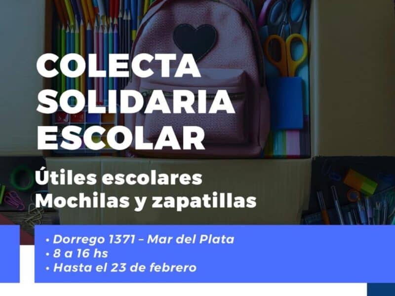 Colegio de Técnicos impulsa una campaña solidaria para el inicio del ciclo lectivo