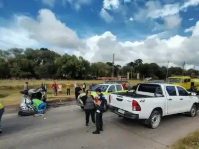 Choque fatal entre una camioneta y un auto en la ruta 88: murió un hombre de 57 años