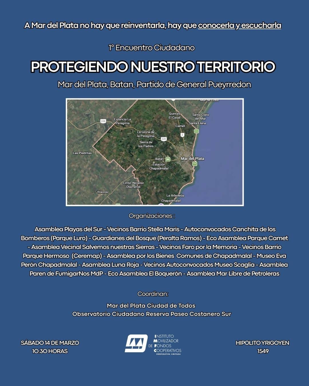 Organizan el 1er Encuentro Ciudadano “Protegiendo Nuestro Territorio”