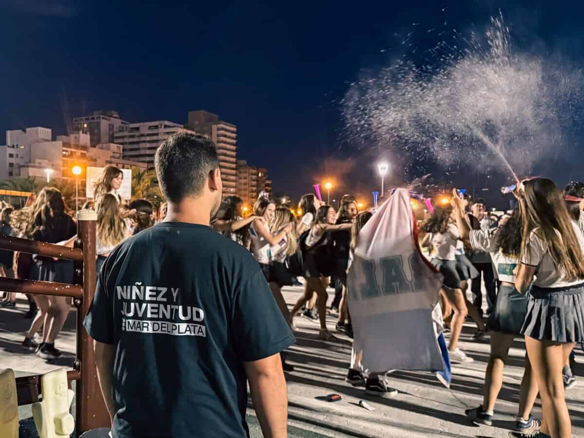 Con operativo de prevención y control, hubo festejo del “Último Primer Día” de clases en Mar del Plata