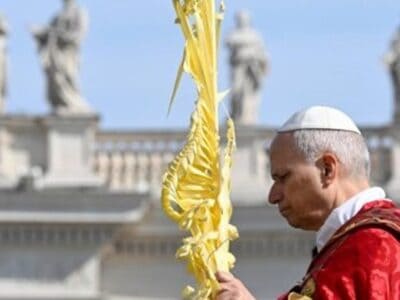 León XIV en el Domingo de Ramos: «Dios no legitima la guerra»