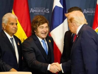 Milei participó de la cumbre «Escudo de las Américas» y ratificó su alianza con Trump