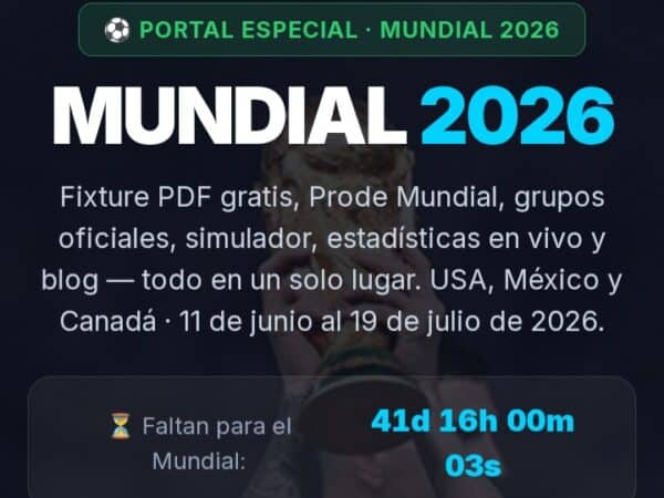 Emprendedor marplatense desarrolla simuladores y pronósticos del Mundial 2026 que ya posicionan en Google