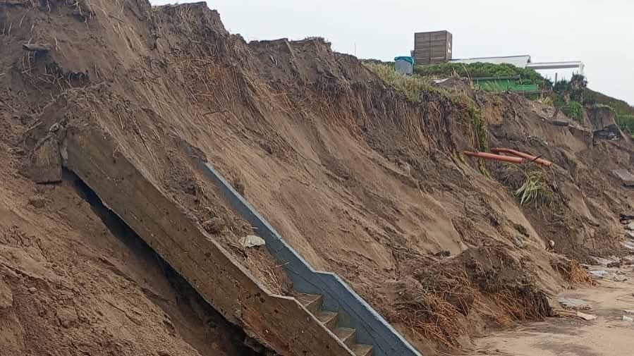 Tras el temporal, Baragiola exige la reactivación urgente de las obras de defensa costera
