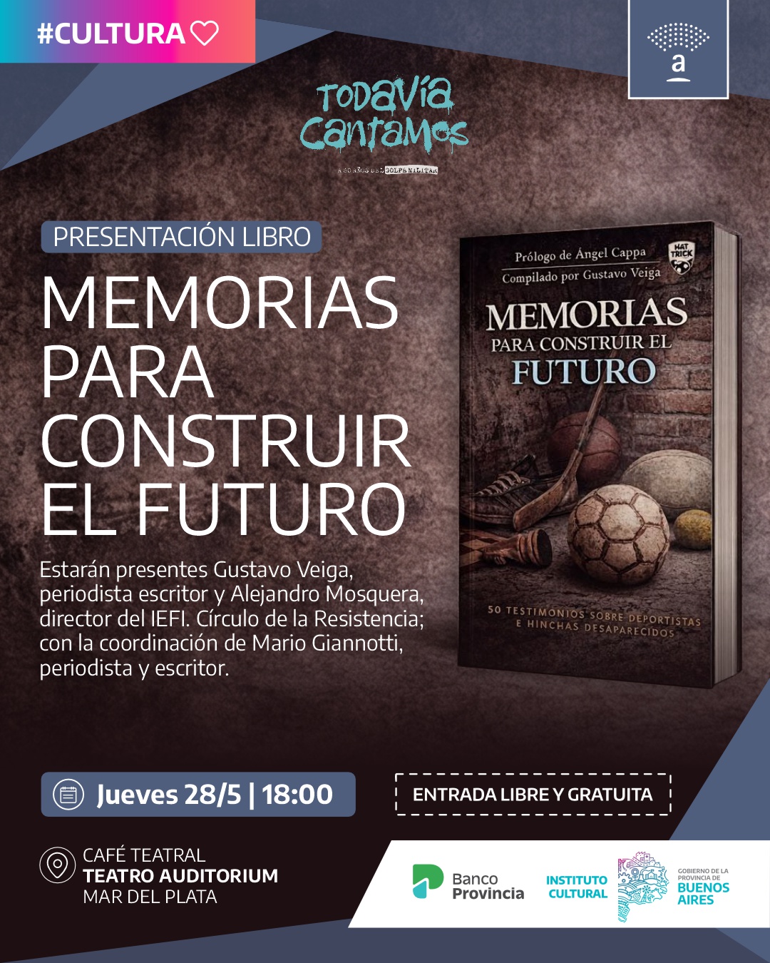 Presentan en Mar del Plata el libro “Memorias para construir el futuro”