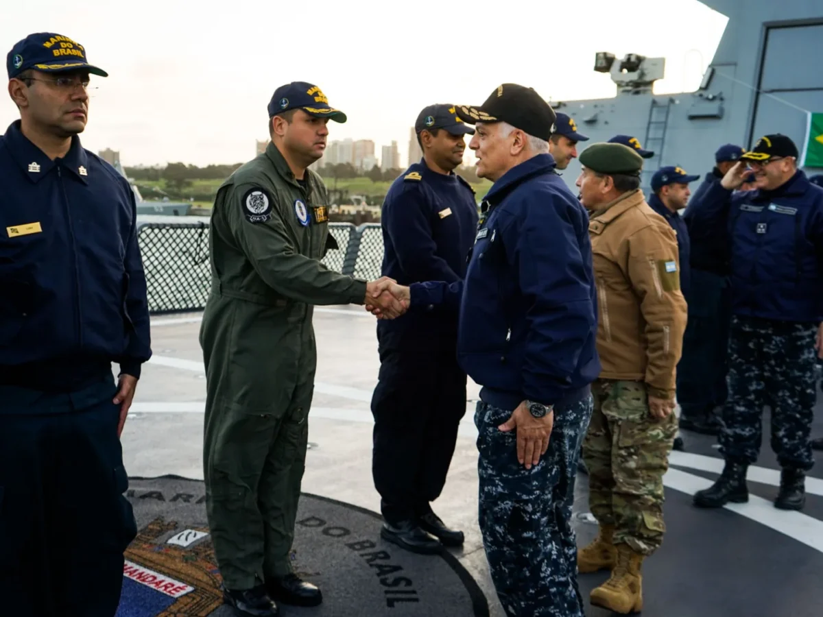 En la Base Naval Mar del Plata se realizó la ceremonia de finalización del del ejercicio con la Armada de Beasil