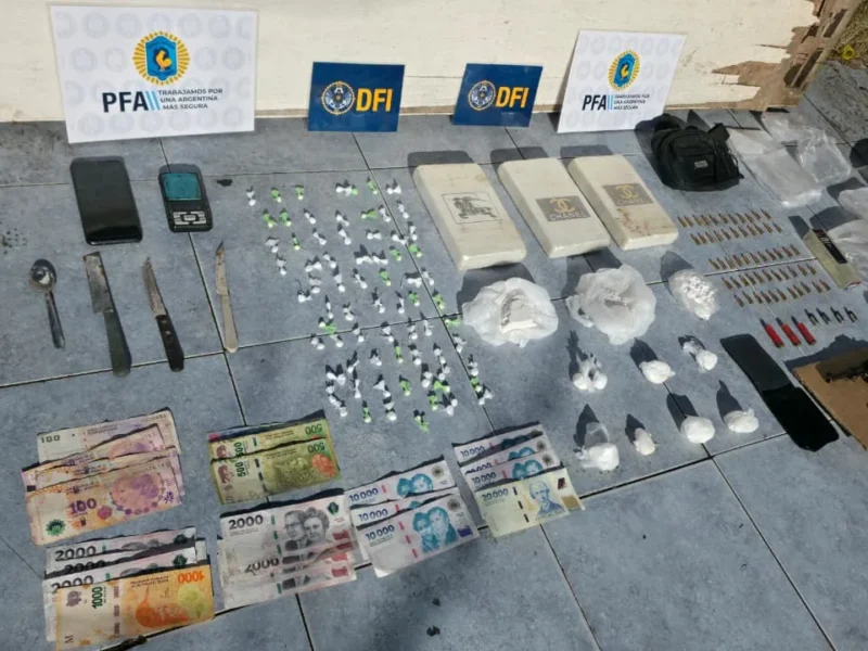 La Policía Federal secuestró más de 3 kilos de cocaína en Mar del Plata