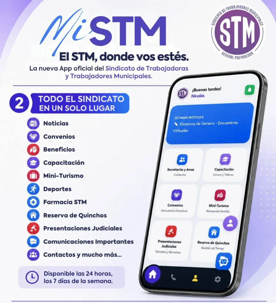 Sindicato de Trabajadores Municipales presentó su App MiSTM y su nuevo sitio web