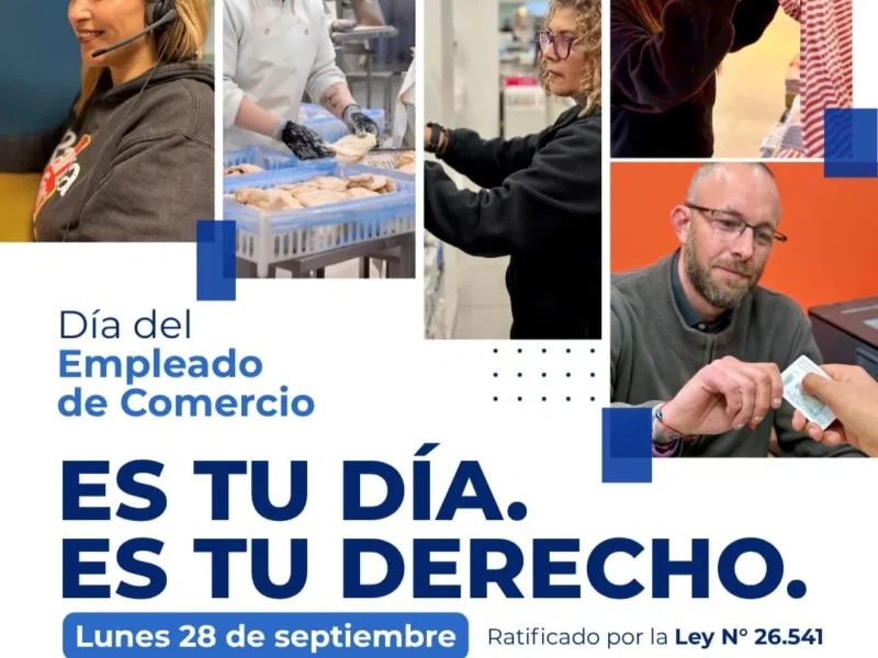 El lunes 28 de septiembre se celebra el Día del Empleado de Comercio