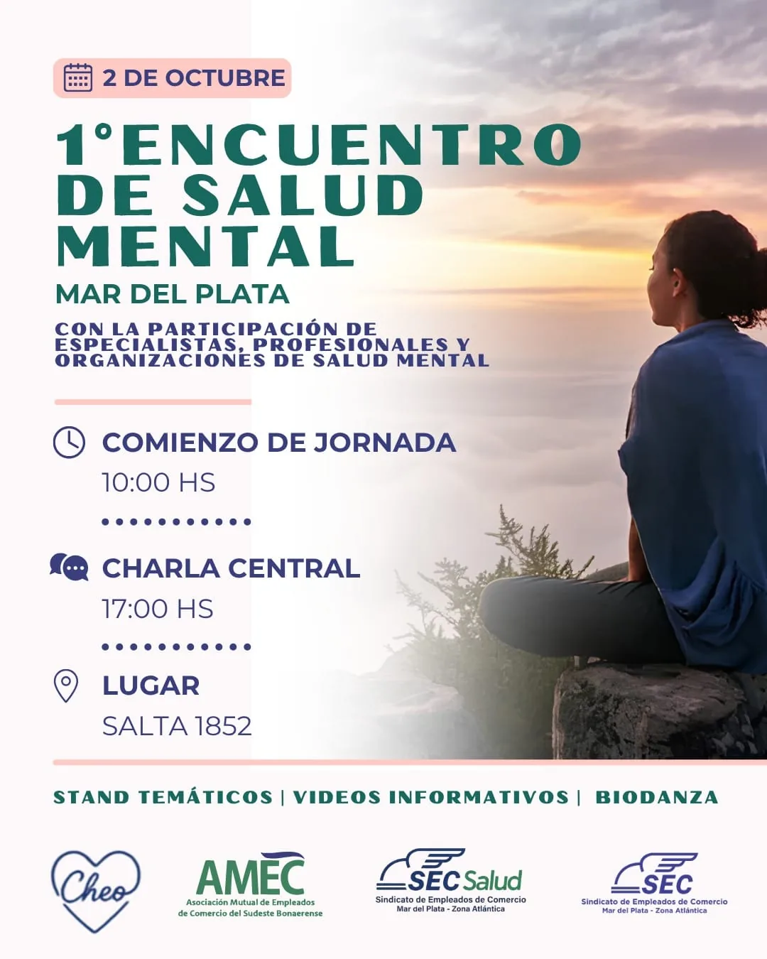 SECZA organiza el Primer Encuentro sobre Salud Mental en Mar del Plata