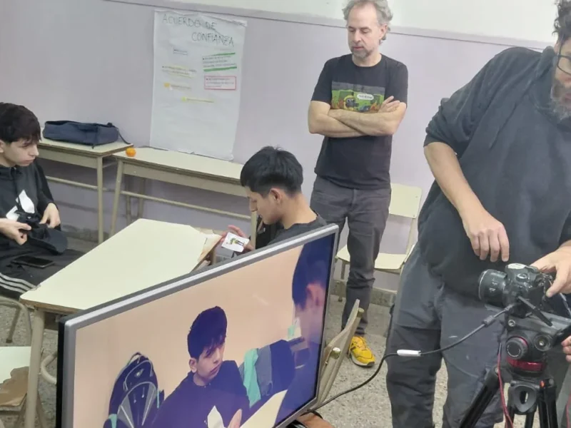 Una escuela de Mar del Plata realiza talleres de cine junto al Festival de San Sebastián
