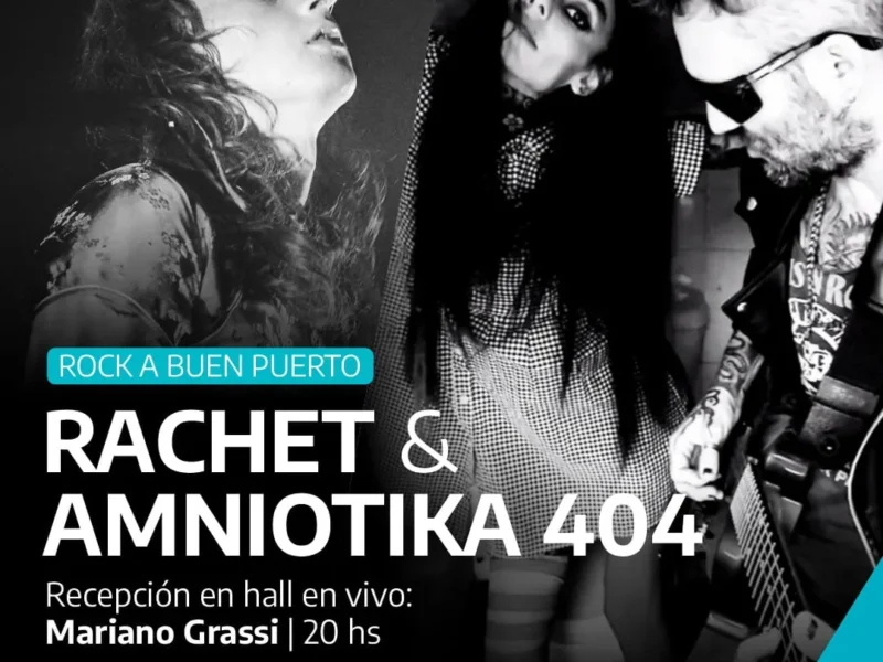 Amniotika 404 y Rachet se presentarán en el ciclo “Rock A Buen Puerto” en Mar del Plata