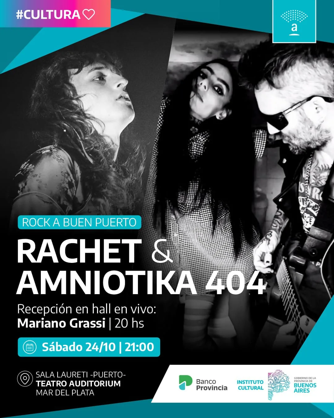 Amniotika 404 y Rachet se presentarán en el ciclo “Rock A Buen Puerto” en Mar del Plata
