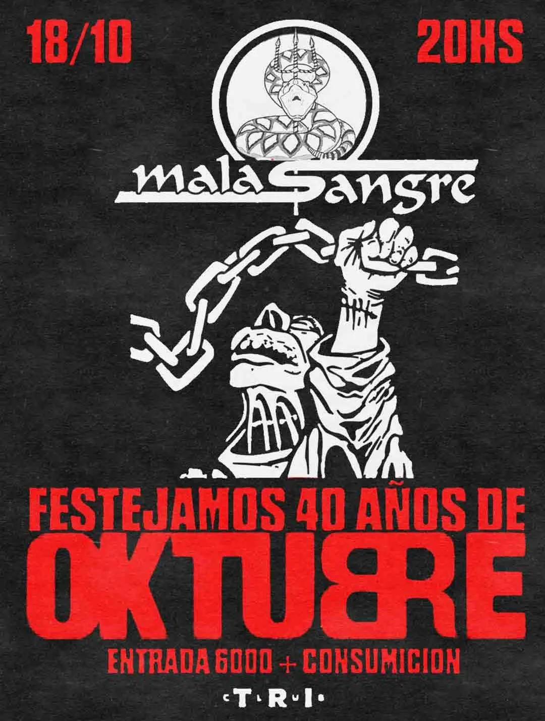 Mala Sangre celebra los 40 años de “Oktubre” con un show especial en Mar del Plata
